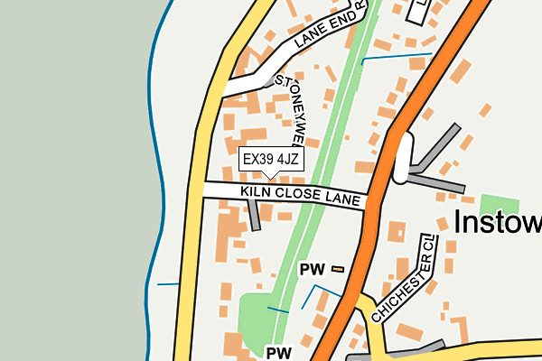EX39 4JZ map - OS OpenMap – Local (Ordnance Survey)