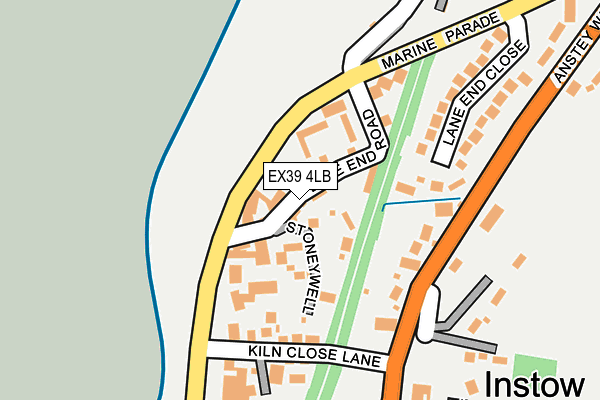 EX39 4LB map - OS OpenMap – Local (Ordnance Survey)