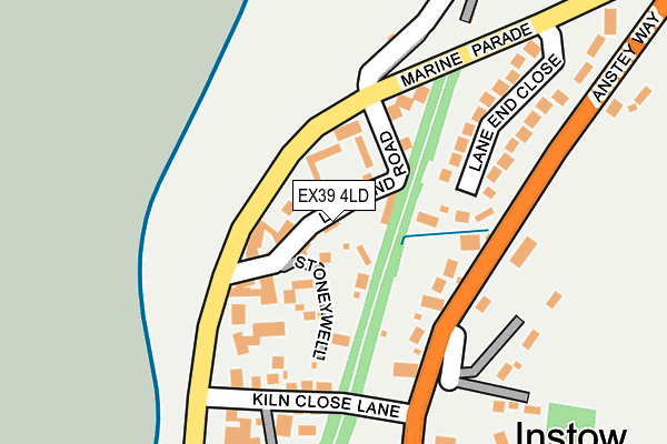 EX39 4LD map - OS OpenMap – Local (Ordnance Survey)