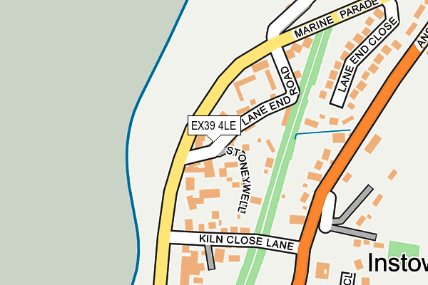 EX39 4LE map - OS OpenMap – Local (Ordnance Survey)