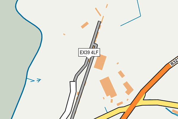 EX39 4LF map - OS OpenMap – Local (Ordnance Survey)
