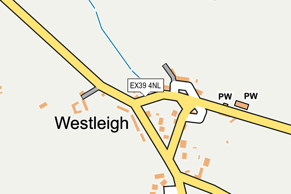 EX39 4NL map - OS OpenMap – Local (Ordnance Survey)