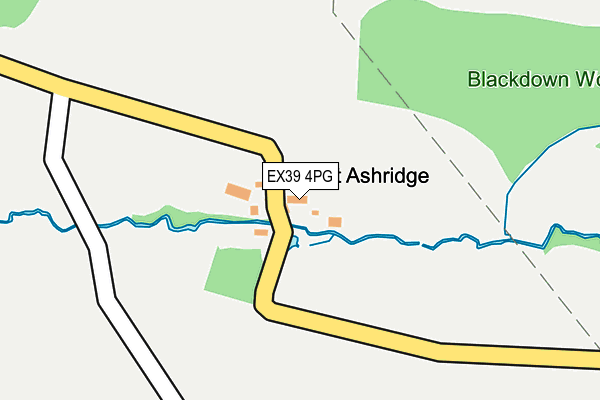 EX39 4PG map - OS OpenMap – Local (Ordnance Survey)