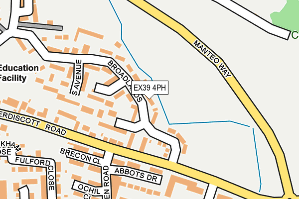 EX39 4PH map - OS OpenMap – Local (Ordnance Survey)