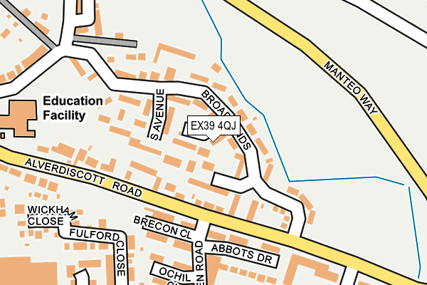 EX39 4QJ map - OS OpenMap – Local (Ordnance Survey)
