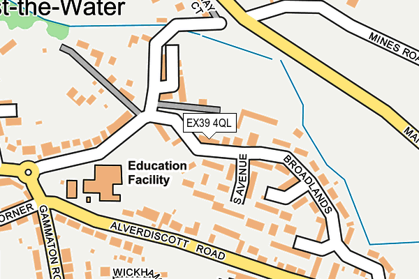 EX39 4QL map - OS OpenMap – Local (Ordnance Survey)