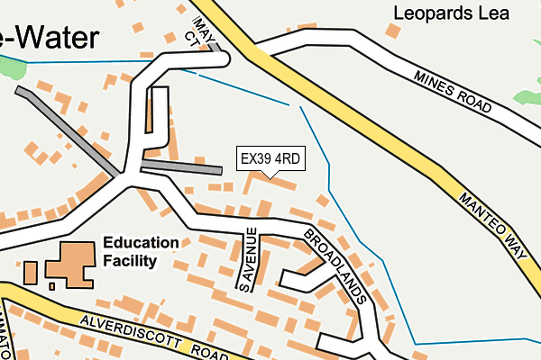 EX39 4RD map - OS OpenMap – Local (Ordnance Survey)