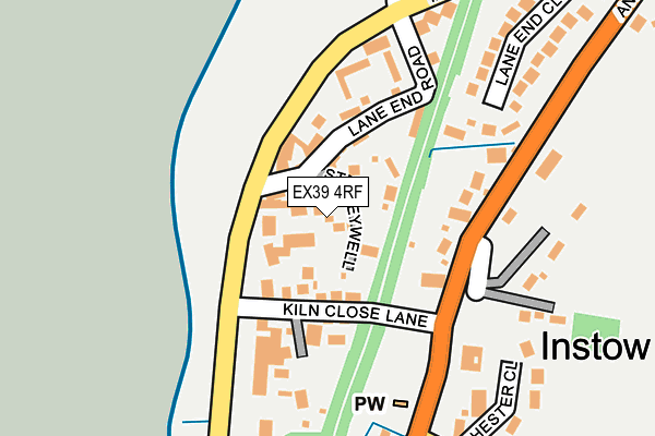 EX39 4RF map - OS OpenMap – Local (Ordnance Survey)