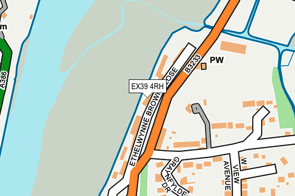EX39 4RH map - OS OpenMap – Local (Ordnance Survey)