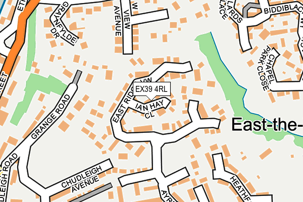 EX39 4RL map - OS OpenMap – Local (Ordnance Survey)