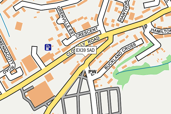 EX39 5AD map - OS OpenMap – Local (Ordnance Survey)