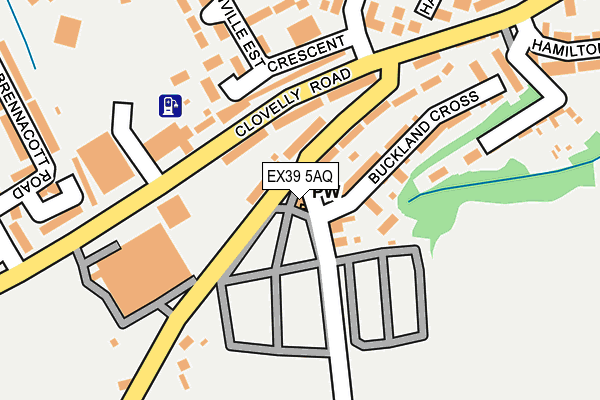 EX39 5AQ map - OS OpenMap – Local (Ordnance Survey)