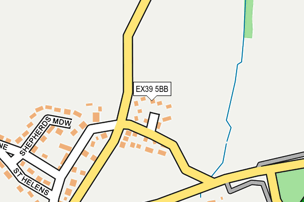 EX39 5BB map - OS OpenMap – Local (Ordnance Survey)