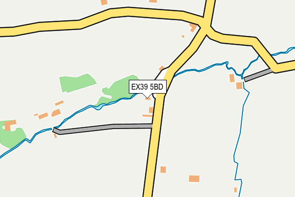 EX39 5BD map - OS OpenMap – Local (Ordnance Survey)