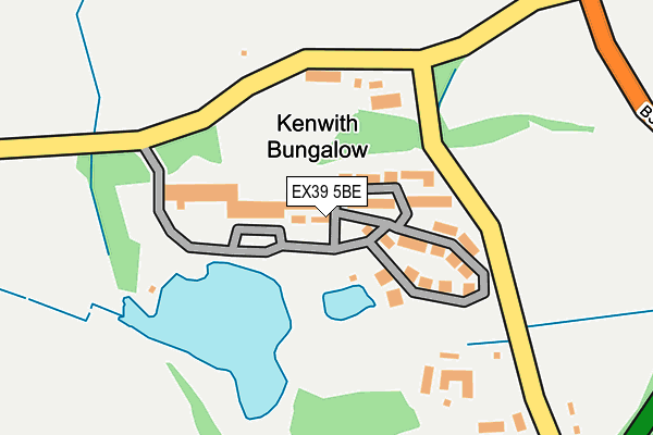 EX39 5BE map - OS OpenMap – Local (Ordnance Survey)