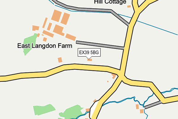 EX39 5BG map - OS OpenMap – Local (Ordnance Survey)