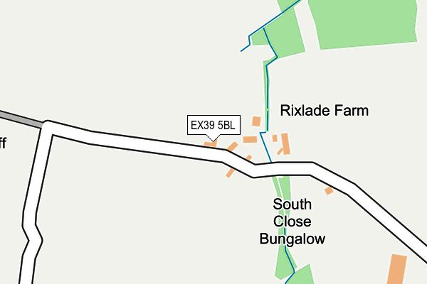 EX39 5BL map - OS OpenMap – Local (Ordnance Survey)