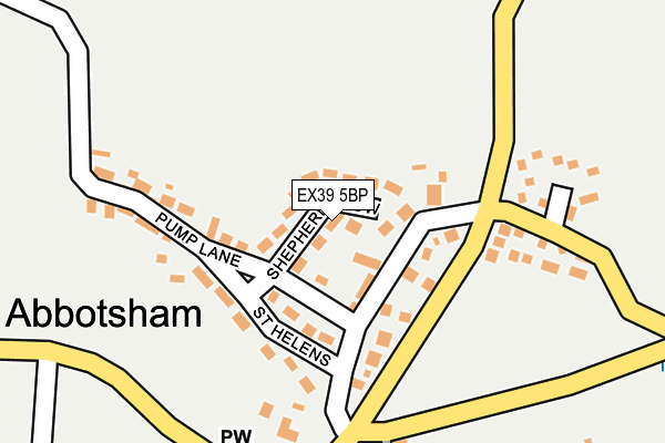 EX39 5BP map - OS OpenMap – Local (Ordnance Survey)