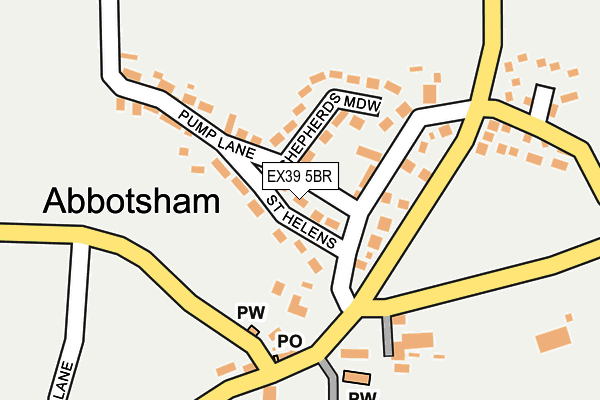 EX39 5BR map - OS OpenMap – Local (Ordnance Survey)