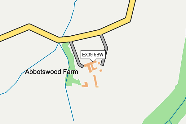 EX39 5BW map - OS OpenMap – Local (Ordnance Survey)