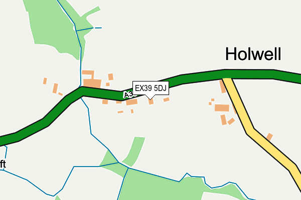 EX39 5DJ map - OS OpenMap – Local (Ordnance Survey)