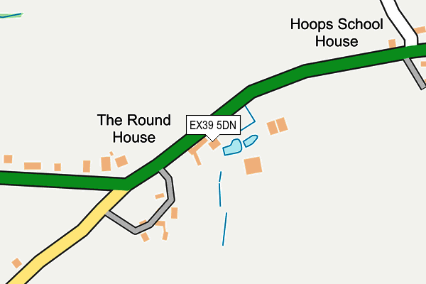 EX39 5DN map - OS OpenMap – Local (Ordnance Survey)