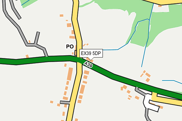 EX39 5DP map - OS OpenMap – Local (Ordnance Survey)