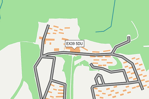 EX39 5DU map - OS OpenMap – Local (Ordnance Survey)