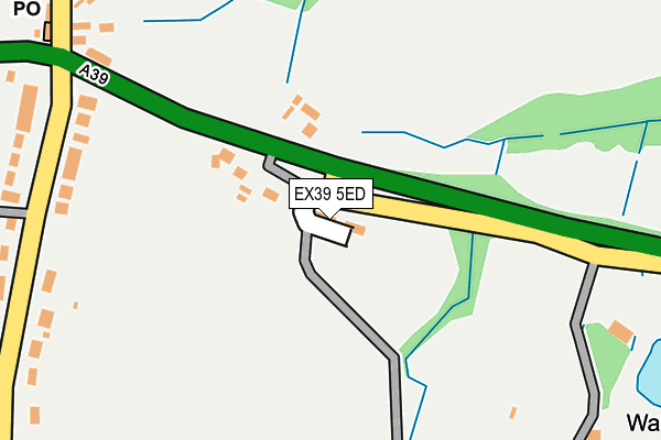 EX39 5ED map - OS OpenMap – Local (Ordnance Survey)