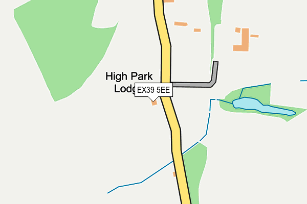 EX39 5EE map - OS OpenMap – Local (Ordnance Survey)