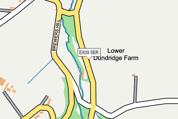 EX39 5ER map - OS OpenMap – Local (Ordnance Survey)