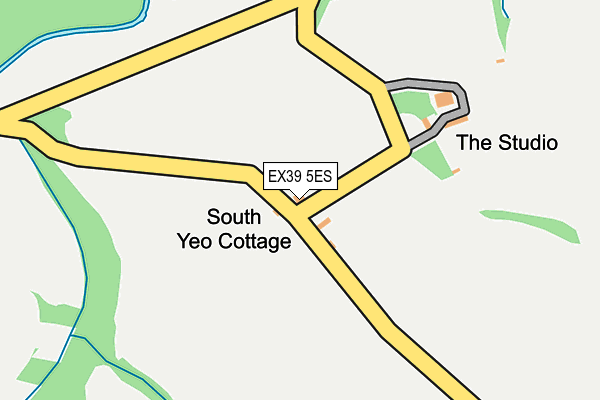 EX39 5ES map - OS OpenMap – Local (Ordnance Survey)