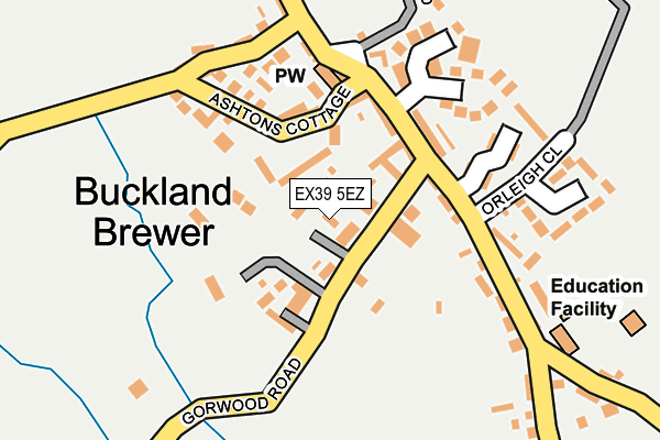 EX39 5EZ map - OS OpenMap – Local (Ordnance Survey)