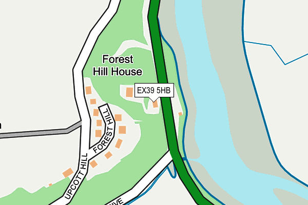 EX39 5HB map - OS OpenMap – Local (Ordnance Survey)