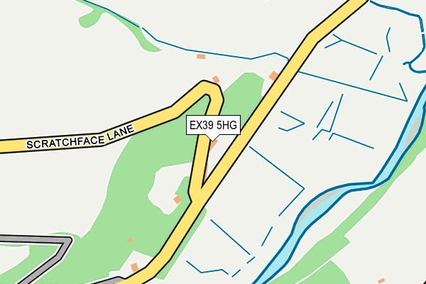 EX39 5HG map - OS OpenMap – Local (Ordnance Survey)