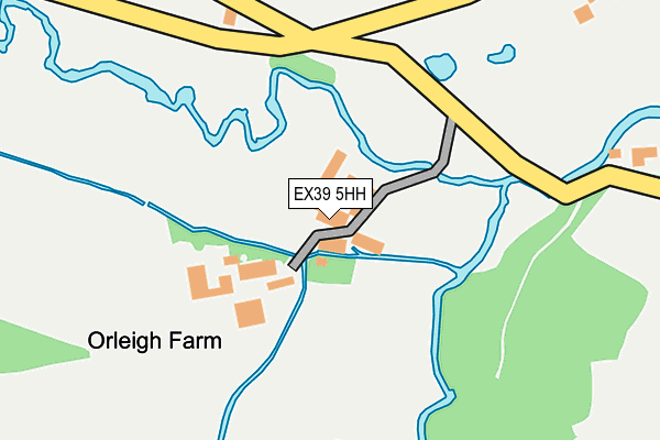 EX39 5HH map - OS OpenMap – Local (Ordnance Survey)