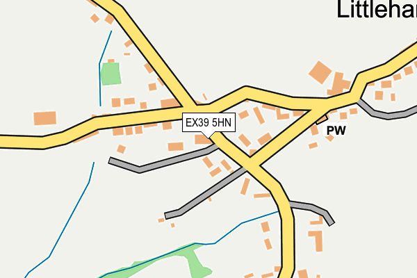 EX39 5HN map - OS OpenMap – Local (Ordnance Survey)