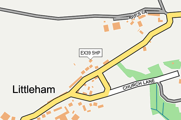 EX39 5HP map - OS OpenMap – Local (Ordnance Survey)