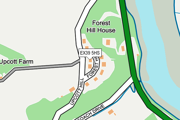 EX39 5HS map - OS OpenMap – Local (Ordnance Survey)