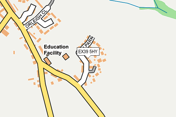 EX39 5HY map - OS OpenMap – Local (Ordnance Survey)