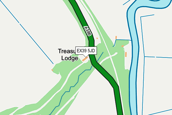 EX39 5JD map - OS OpenMap – Local (Ordnance Survey)