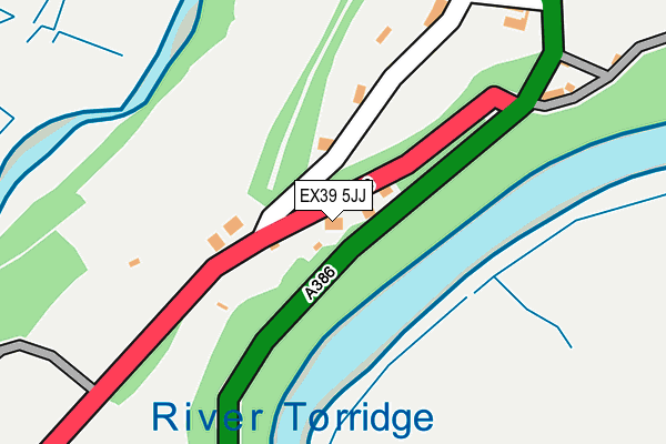 EX39 5JJ map - OS OpenMap – Local (Ordnance Survey)