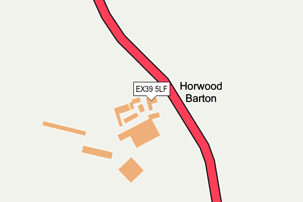 EX39 5LF map - OS OpenMap – Local (Ordnance Survey)