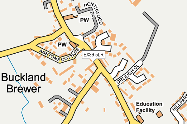 EX39 5LR map - OS OpenMap – Local (Ordnance Survey)