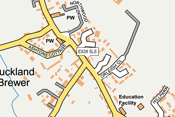 EX39 5LS map - OS OpenMap – Local (Ordnance Survey)