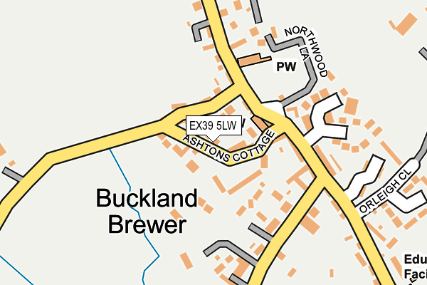 EX39 5LW map - OS OpenMap – Local (Ordnance Survey)