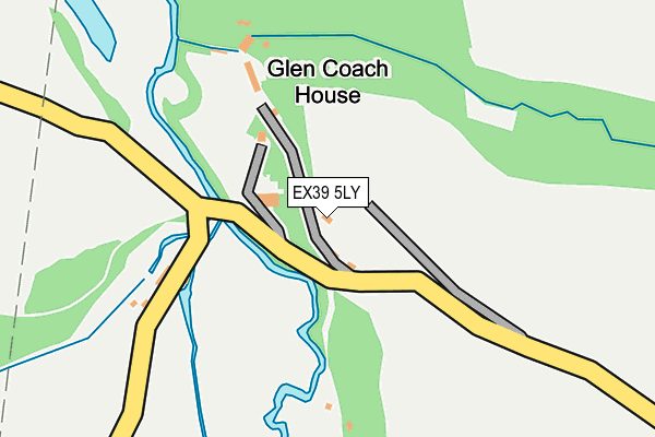 EX39 5LY map - OS OpenMap – Local (Ordnance Survey)