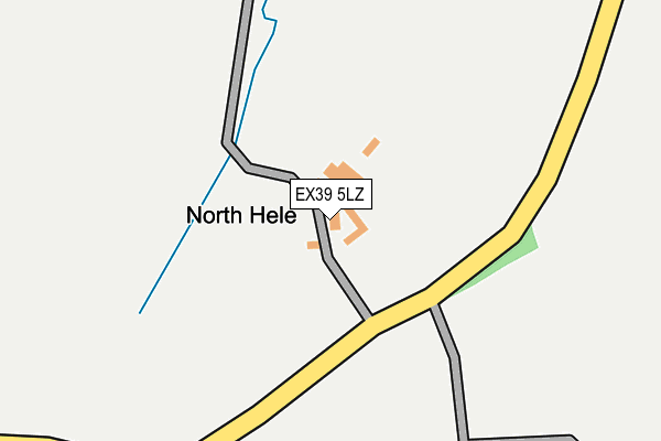 EX39 5LZ map - OS OpenMap – Local (Ordnance Survey)