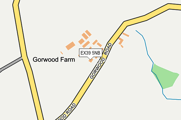 EX39 5NB map - OS OpenMap – Local (Ordnance Survey)