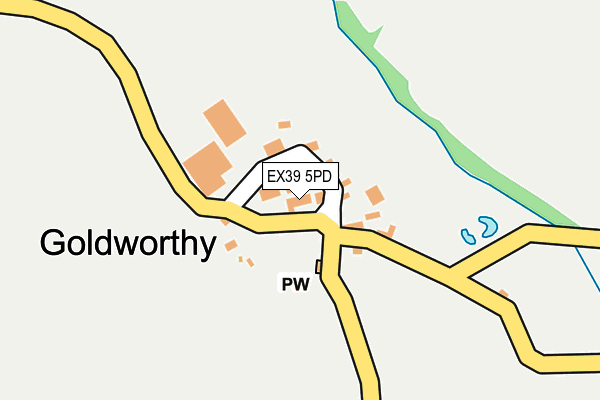 EX39 5PD map - OS OpenMap – Local (Ordnance Survey)